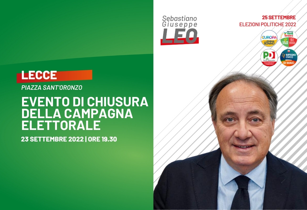 evento chiusura campagna elettorale lecce
